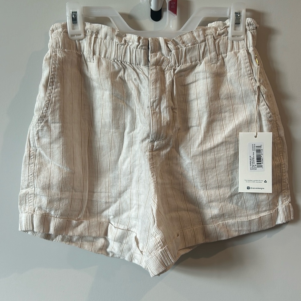NWT -Carve  Linen Shorts